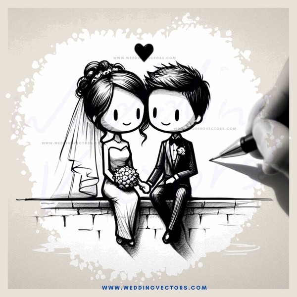 wedding bride and groom