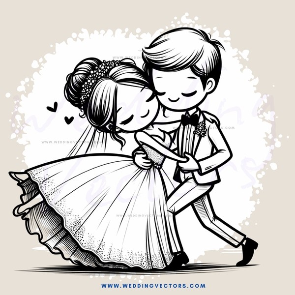 wedding couple embrace in ballet outfit