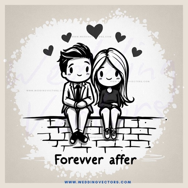 forever after cartoon man and woman