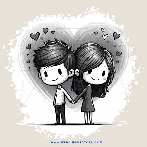 two kids in love