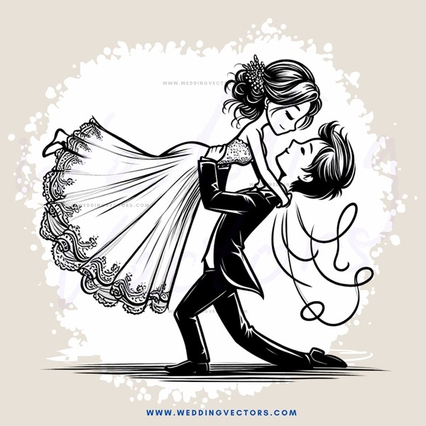 a couple dancing together