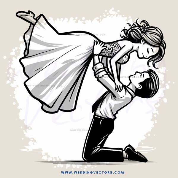 a man and woman dancing together