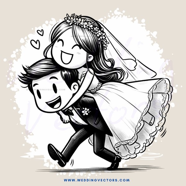 newlyweds walk down the aisle