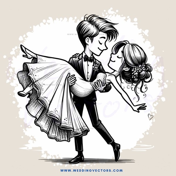 dance in black and white