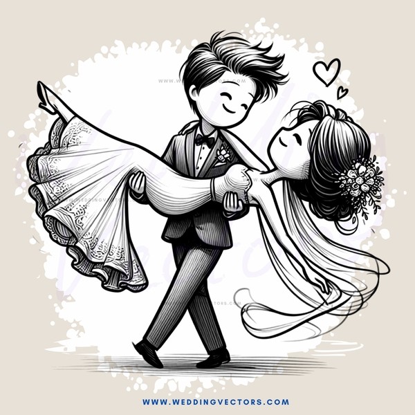 the groom and bride