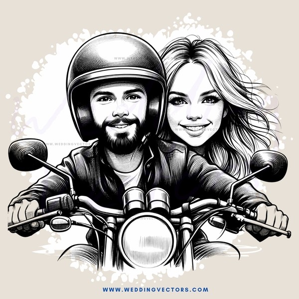 a couple riding together on a motorcycle