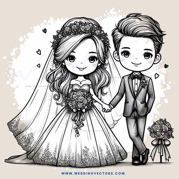 engagement portrait with bridal and groom holding roses