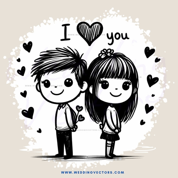 i love you kids cartoon picture