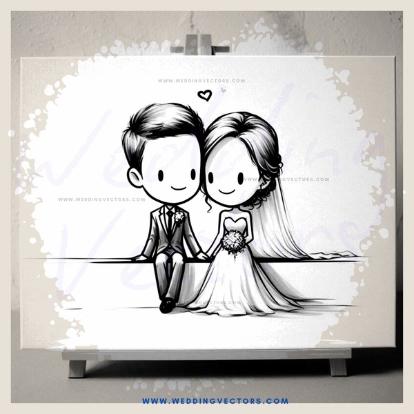 a cartoon picture of a man and woman