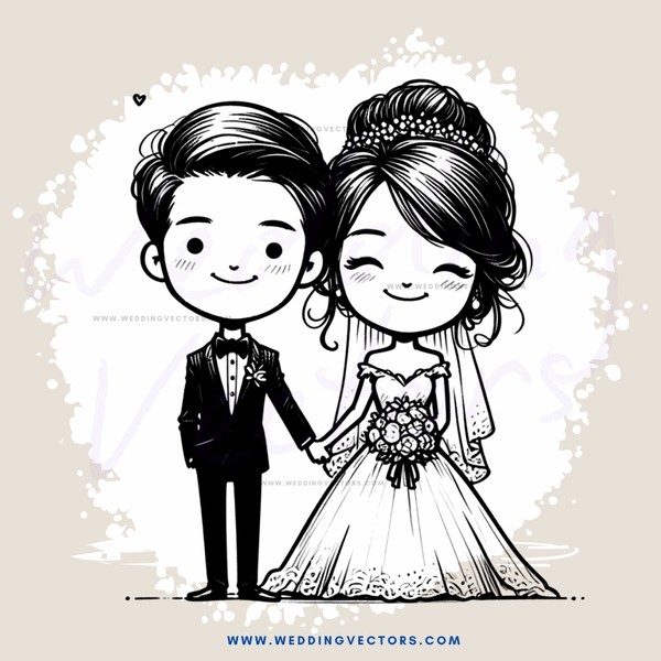 wedding cartoon