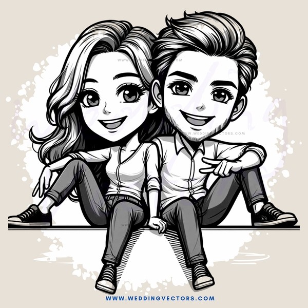 a couple making hand signals