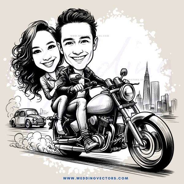 a couple riding on a motorcycle in new york city