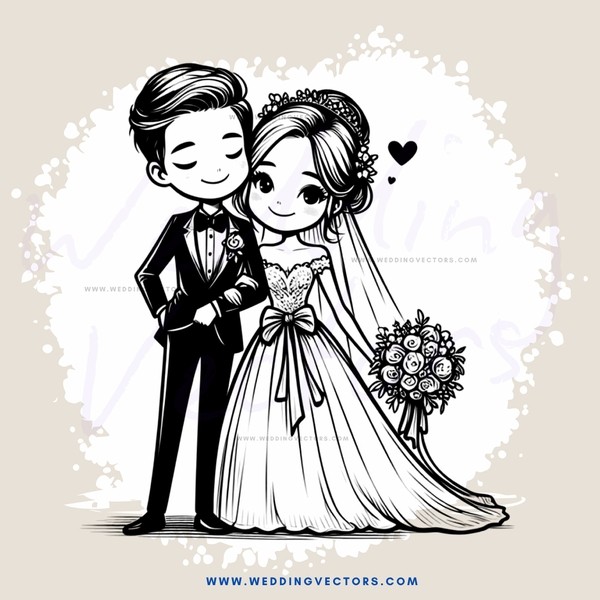 bride and groom picture frame
