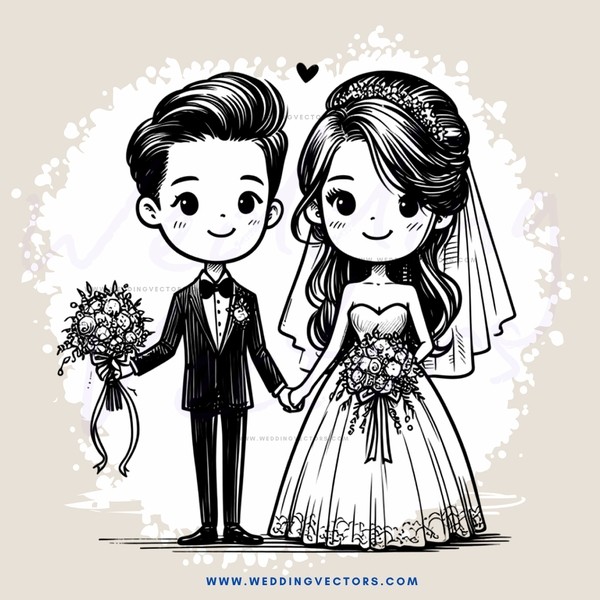 wedding couple posing for picture