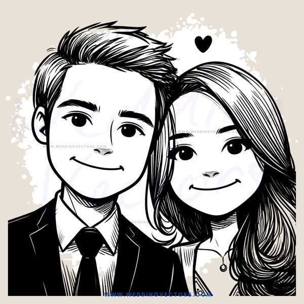 a boy and girl posing for picture