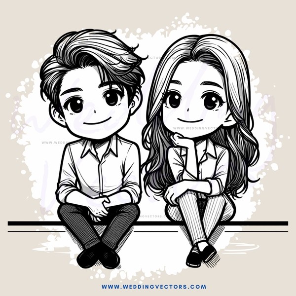 boy and girl sitting side by side