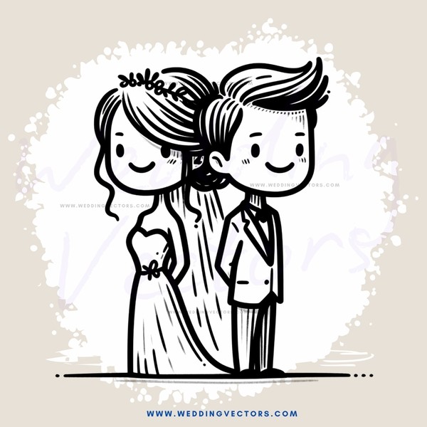a couple's silhouette in wedding attire