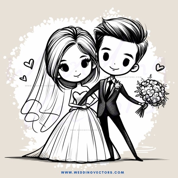 a bride and groom holding flowers in their arms