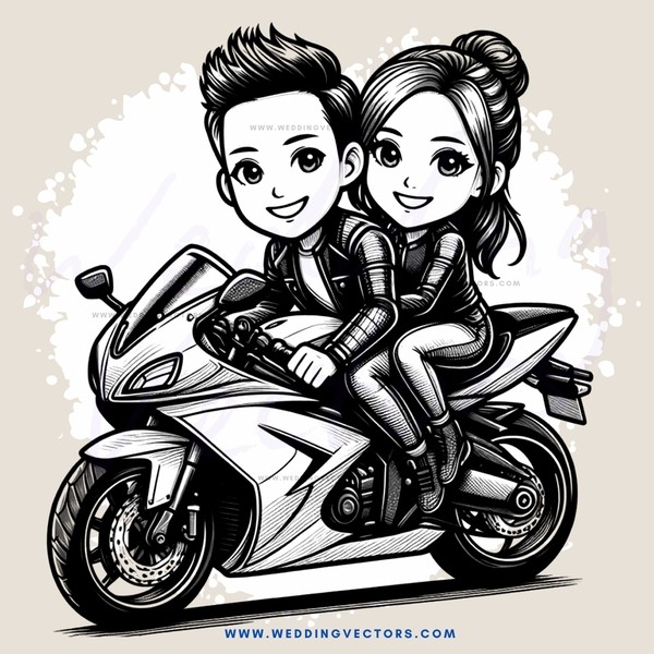 couple on motorcycle ride