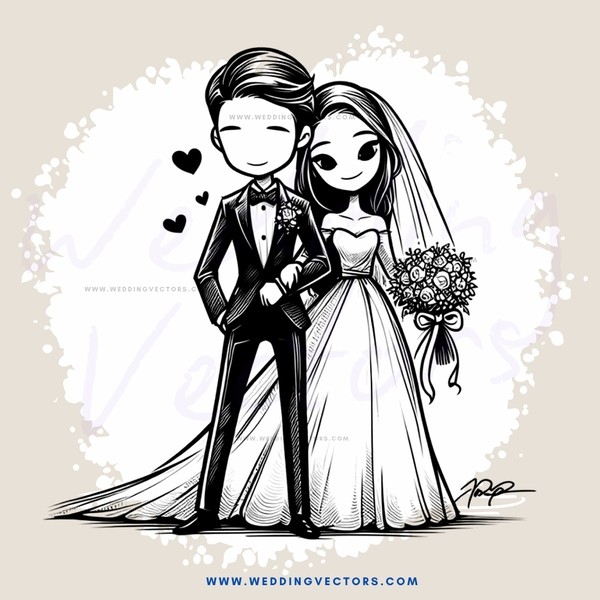 love story cartoon sketch