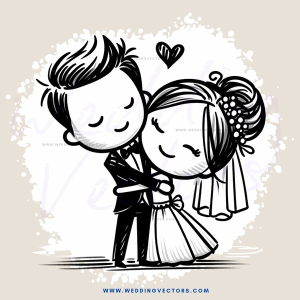 a wedding couple embracing each other