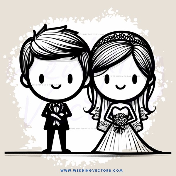a bride and groom