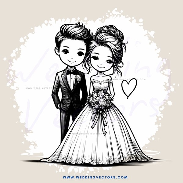 engaged couple posing for picture in wedding dress and tuxedo