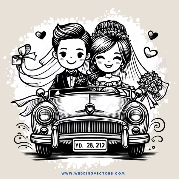 wedding car parade