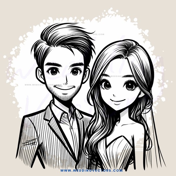 a man and woman staring into space with smiles on their faces