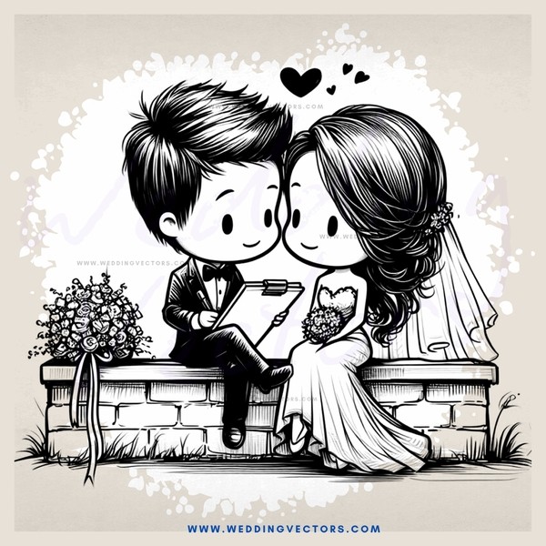 an engaged couple sitting on a bench