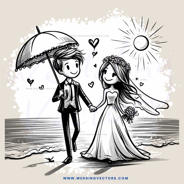 wedding anniversary on a beach