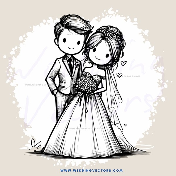 wedding portrait of couple