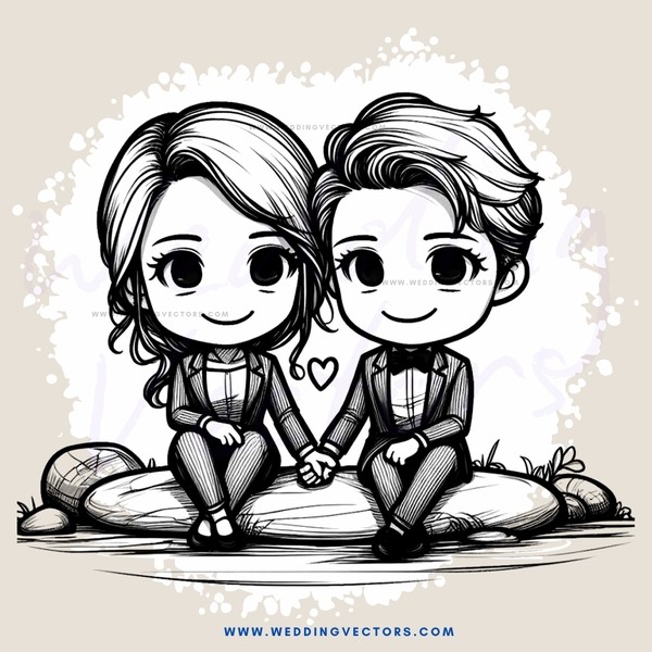 two people sitting together with their hands on each other's shoulders