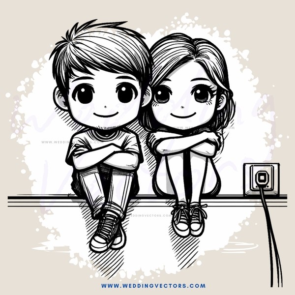 two kids sitting on a bench