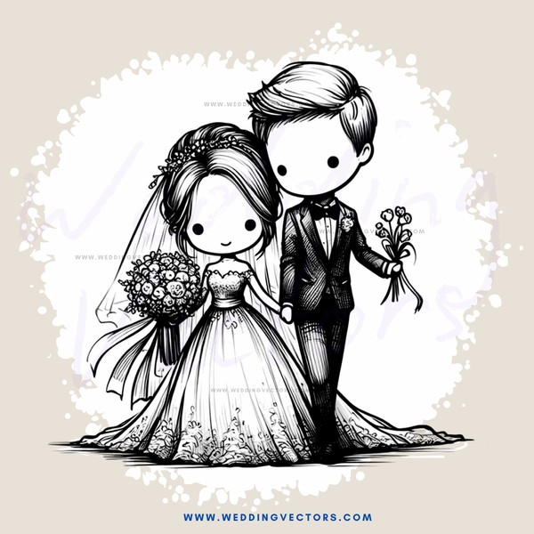 the groom and bride's picture