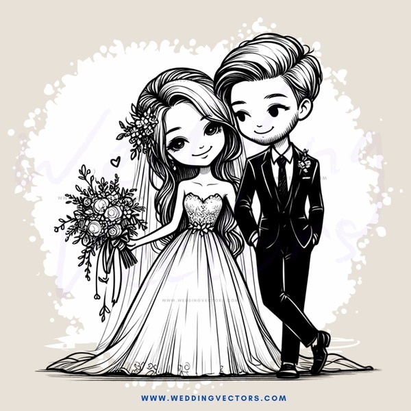 groom and bride together