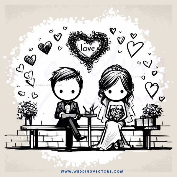 the love of a bride and groom