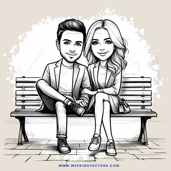 a couple sitting on a bench at night