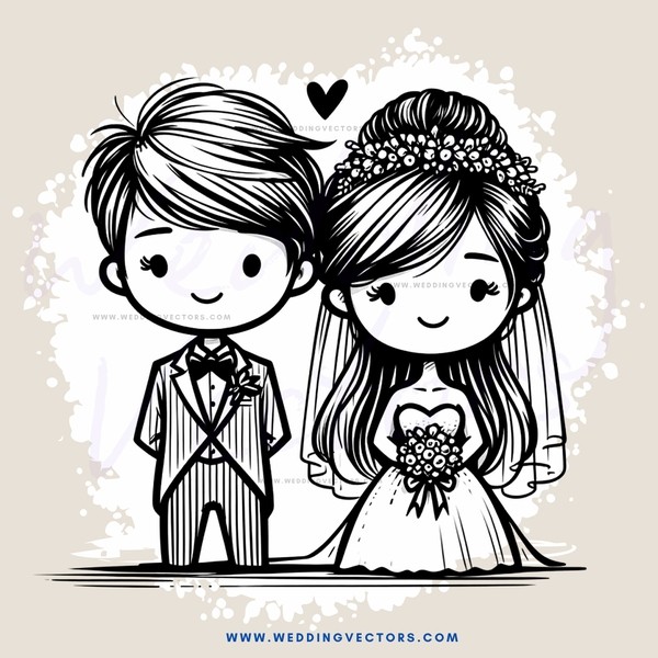wedding picture with boyfriend and girlfriend