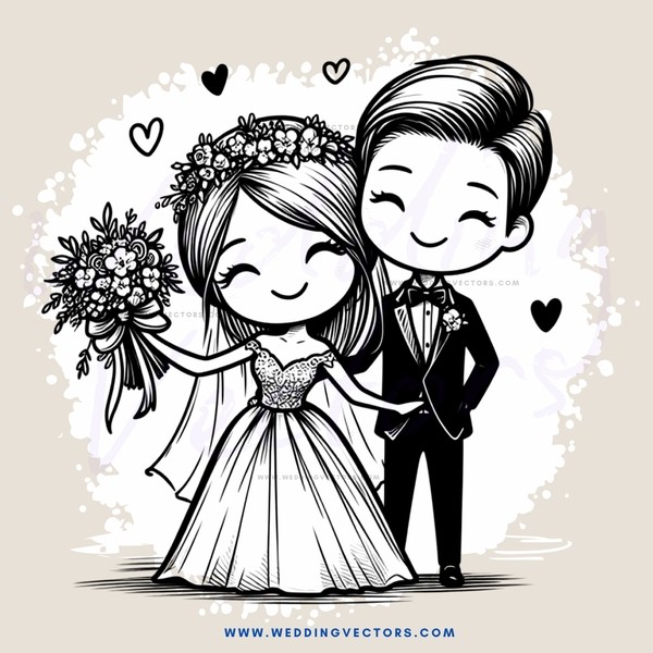 wedding bride and groom