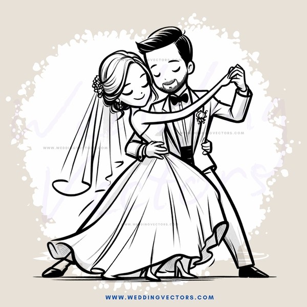 groom and bride kissing