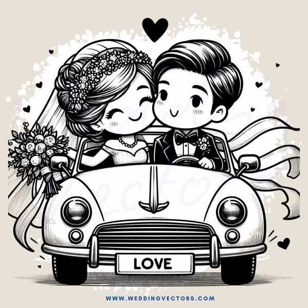 a couple in wedding picture