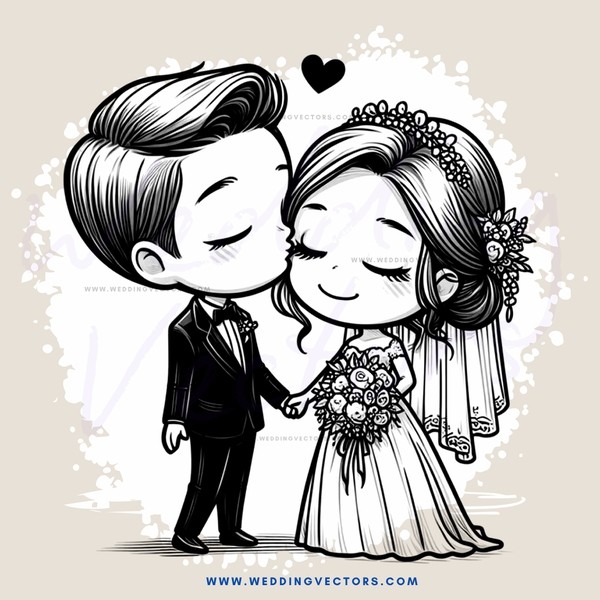 a couple in a wedding scene