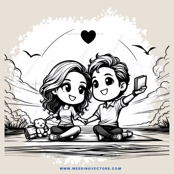 lovers in a park