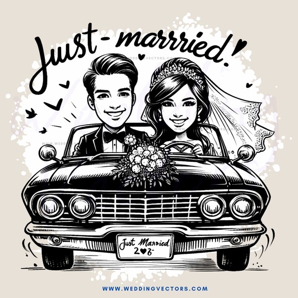 a cartoon gift certificate celebrating marriage and love