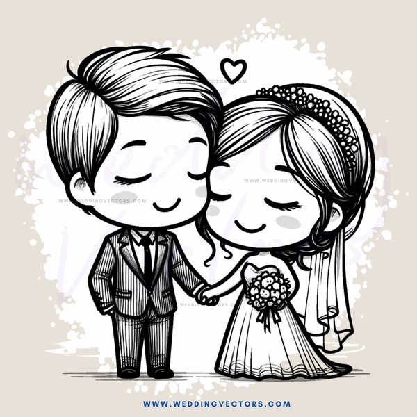 wedding cartoon shirt image