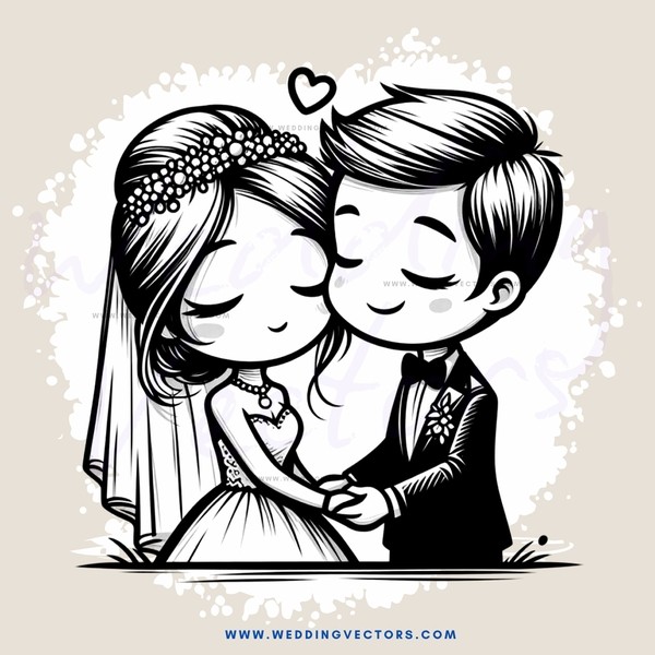 wedding couple kissing with halo shape around them