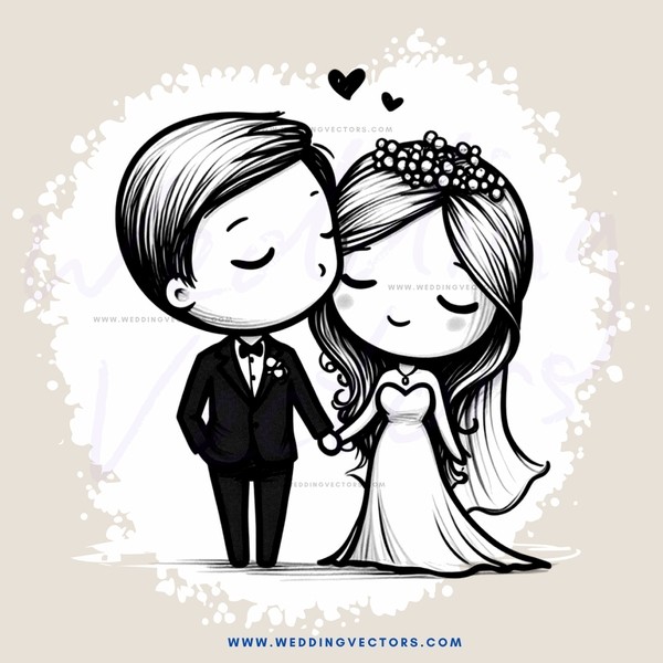 a couple kissing at their wedding