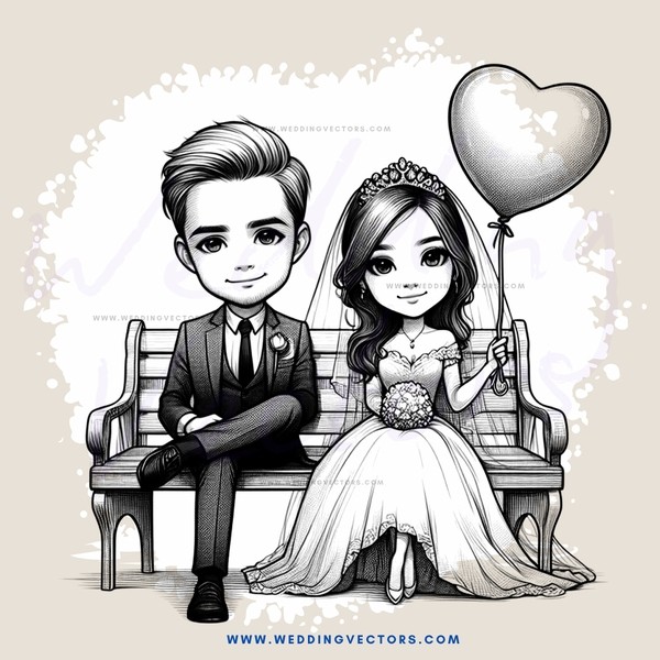 engagement picture in black and white style