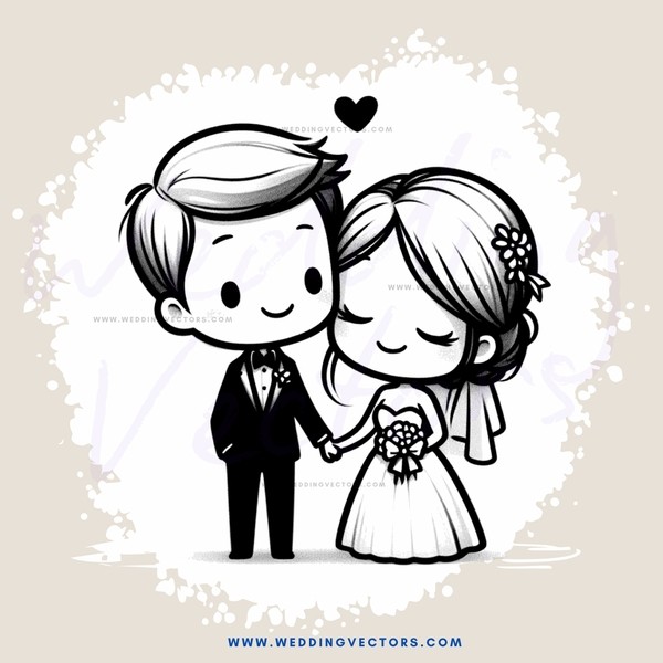 couple posing for picture with flowers in hands